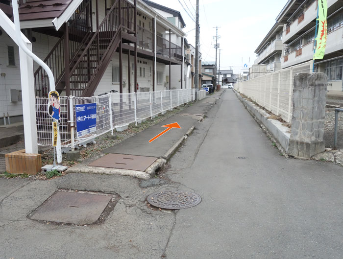 仙北小学校南側