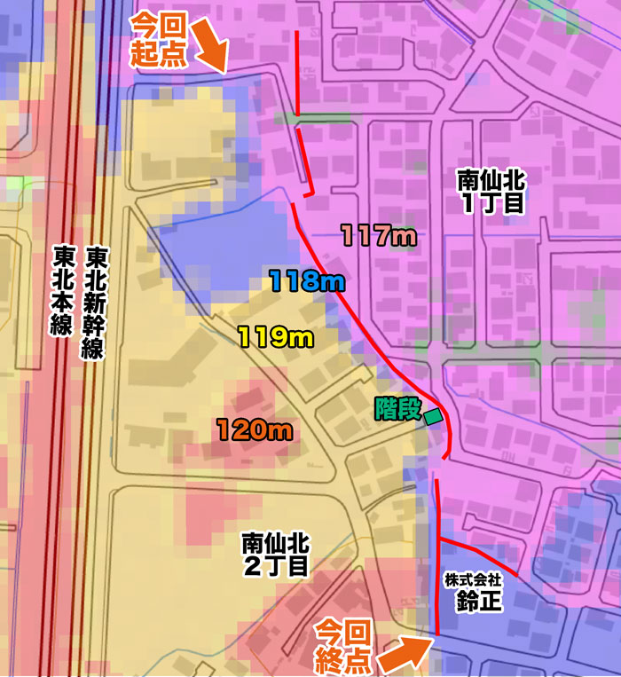 標高地図