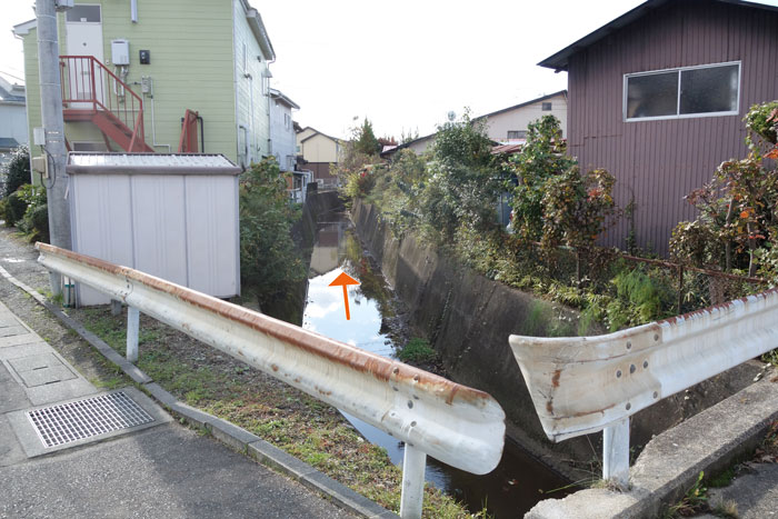 橋の下流側