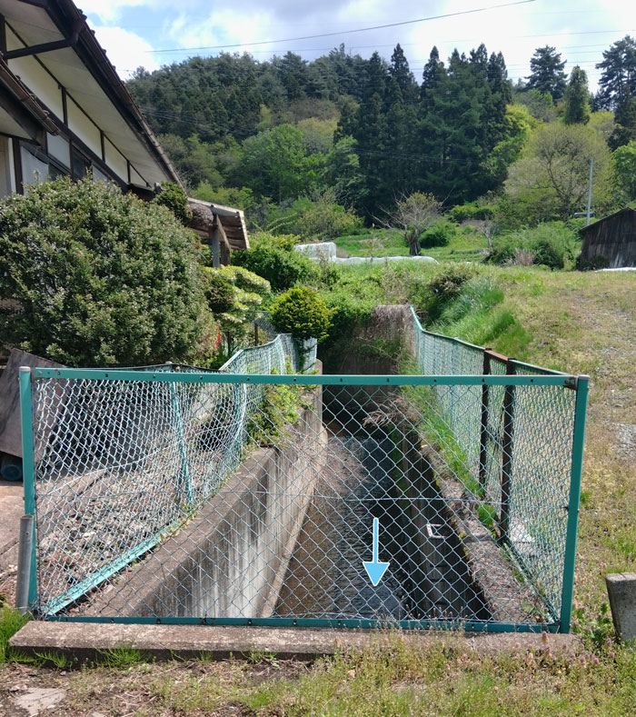 上流へ