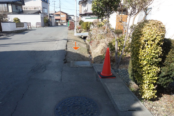 水路跡始まり