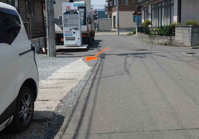 暗渠で道路横断