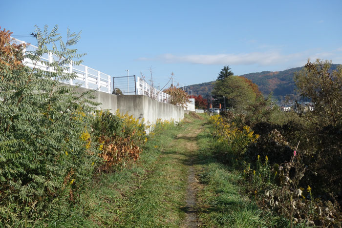 梁川沿い